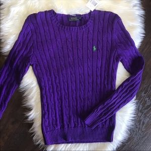 NWT Ralph Lauren Purple Sweater